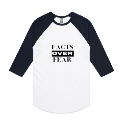 Facts Over Fear Baseball Shirt Thumbnail